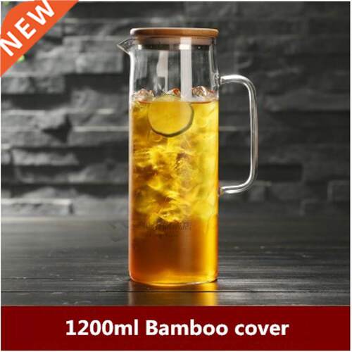 Cold Glass Water Bottle Jar Kettle Transparent Large apacity