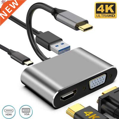 USB Type C 3.1 to HDMI 4K VGA 1080P USB 3.0 Hub Thunderbolt
