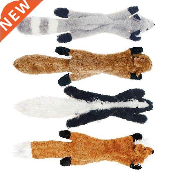 2020 New Cute Plush Toys Squeak Pet Wolf Rabbit Animal