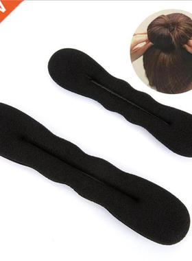 Multi size Sponge Black Hair Styling Donut Bun Curler Maker