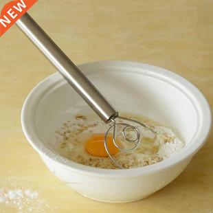 1PC Stainless Steel Egg Beater Flour Dough Whisk Stirrer