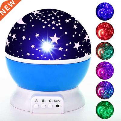 Star Projector Lamp Children Bedroom LED Night Light Baby La
