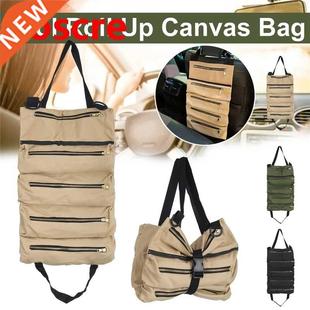 Car Seat Back Tool Bag Organizer Roll Up Oxford Cloth Pouch