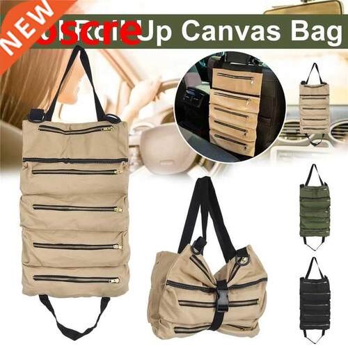 Car Seat Back Tool Bag Organizer Roll Up Oxford Cloth Pouch
