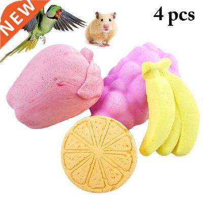 4pcs Teeth Grinding Stone Toys Guinea Pig Hamster Rabbit