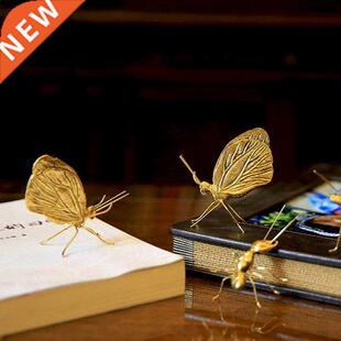Decorative Metal Handicraft Copper Gold Ant Butterfly Orname