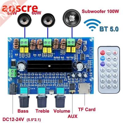 2*60W+100W Bluetooth-Compatible TPA3116D2 Power Subwoofer Am