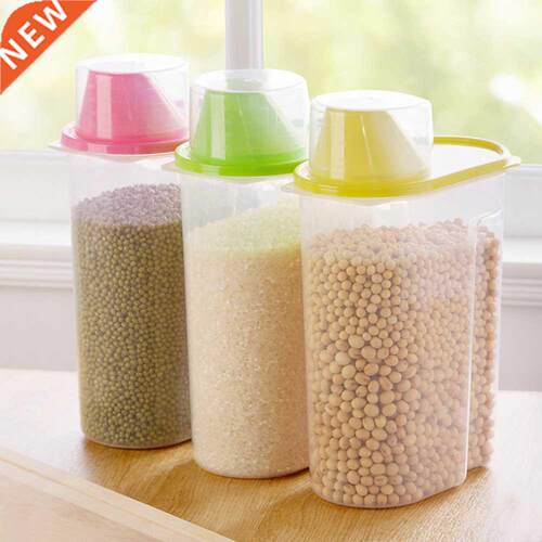 Transparent Plastic Storage Box Dry Food Container Box Moder