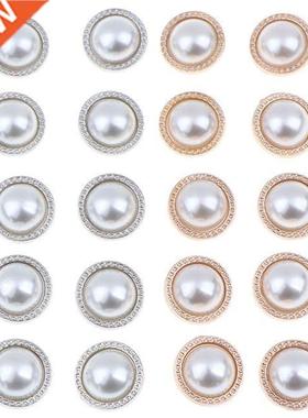 Garment  Decoration 10Pcs Ivory Color Pearl Buttons Shank