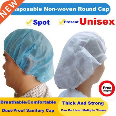 Non-woven disposable hat breathable and dustproof round cap