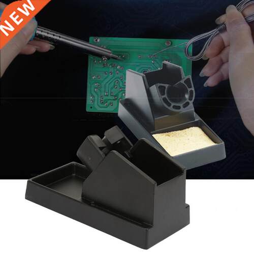 1pc Portable Metal Base Solderng ron Alumnum Alloy Black