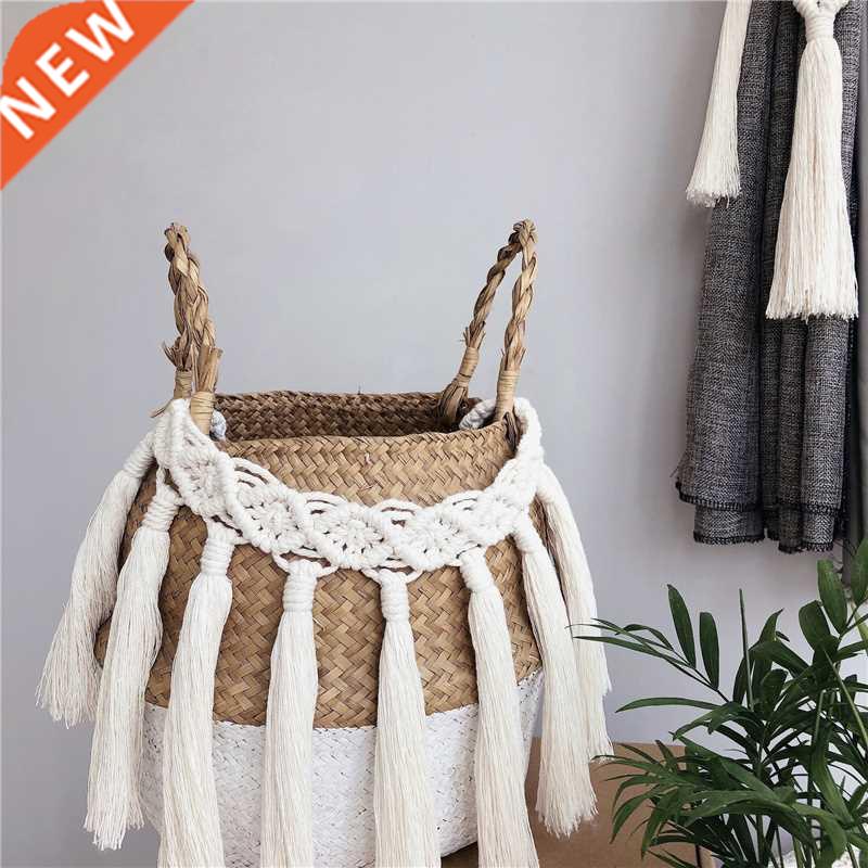Weave Macrame Rope Knot Curtain Tiebas Living Room Curtain