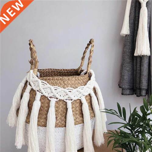 Weave Macrame Rope Knot Curtain Tiebas Living Room Curtain