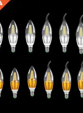 6PCS 5W AC85-265V 2835smd Led Candle Bulb E12/E14/E27 Base L