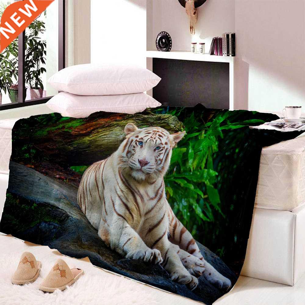 3D Tiger blanket Super Soft For Spring Autumn Modern Line