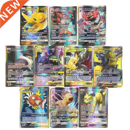 60-200pcs New Pokemon cards Tag Team GX EX MEGA Cards Pokemo