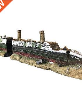 New Aquarium Decorations-Resin Ship Decorations, Sunken