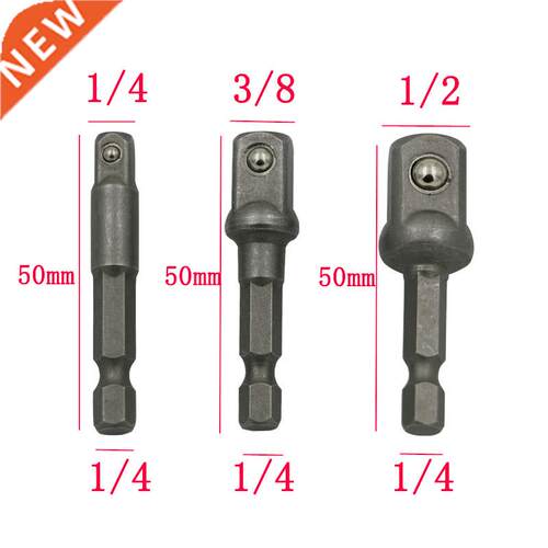 pcs chrome vanadium steel socket adapter Seth ex shank to 1