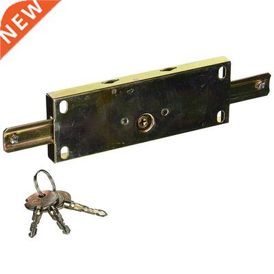 Gold tone Cross Key Center Rolling Shutter Door Lock for Gar