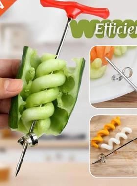 1 Pcs Stainless Creative Scroll Vegetable Cutter Fruit Veget