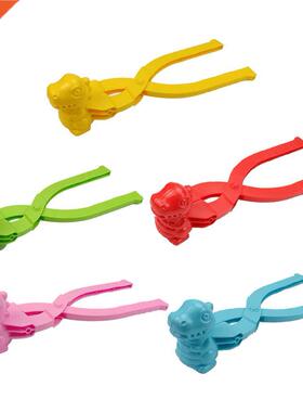 Dinosaur Snowball Maker Clip Kids Outdoor Snow Fight Toys