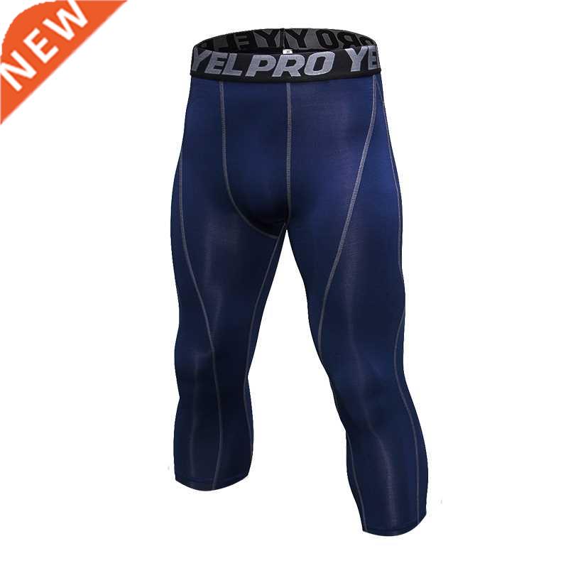 Muscleguys Summer Mens Compresson Tghts 3/4 Pants Sportswe