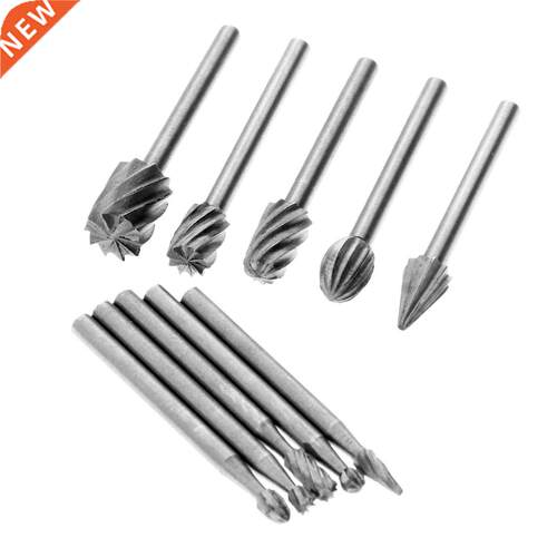 10Pcs 1/8 HSS Routing Router Drill Bits Set for Dremel Carbi
