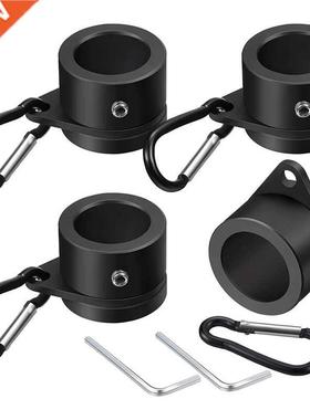 4 Pcs Flag Pole Rings Aluminum Alloy Mounting Rings 60 Degr