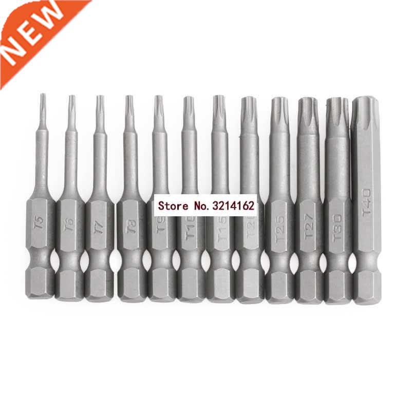 12pcs 1/4 Inch 50mm T5-T40 Torx Screwdriver Bits Kit 07NOV