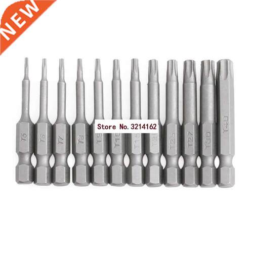 12pcs 1/4 Inch 50mm T5-T40 Torx Screwdriver Bits Kit 07NOV