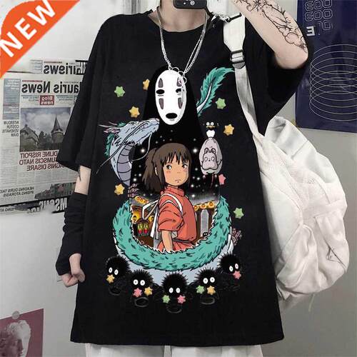 Totoro Harajuku Gothic Summer anime T-Shirt Fashion Print Ca