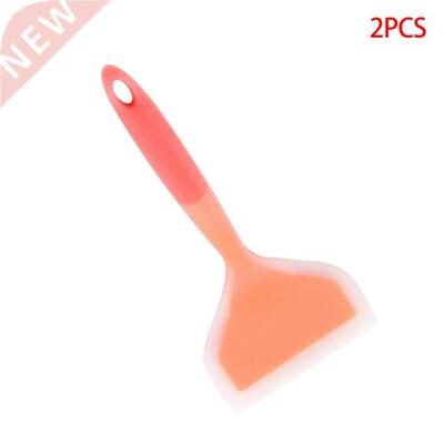 2 Pieces Silicone Spatula Non-stick Wide Turner Heat Resista