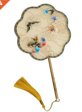 Suzhou Embroidery Fan Handmade Embroidery Circular Fan