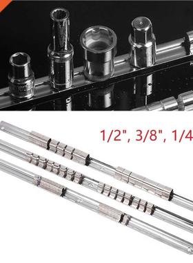 Stainless Steel Socket Rack Holder 1/4 3/8 1/2 Inch With 16