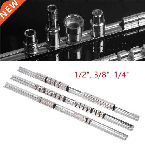 Stainless Steel Socket Rack Holder 1/4 3/8 1/2 Inch With 16