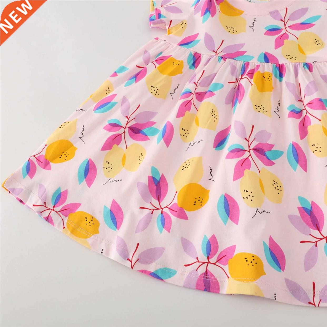 Flower Child Girl Dress Kids Clothes Summer Short Sve Flo