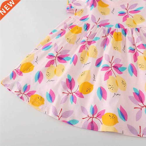 Flower Child Girl Dress Kids Clothes Summer Short Sve Flo
