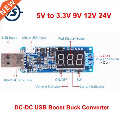 DC-DC Boost Buck Converter USB Step UP / Down Power Supply M