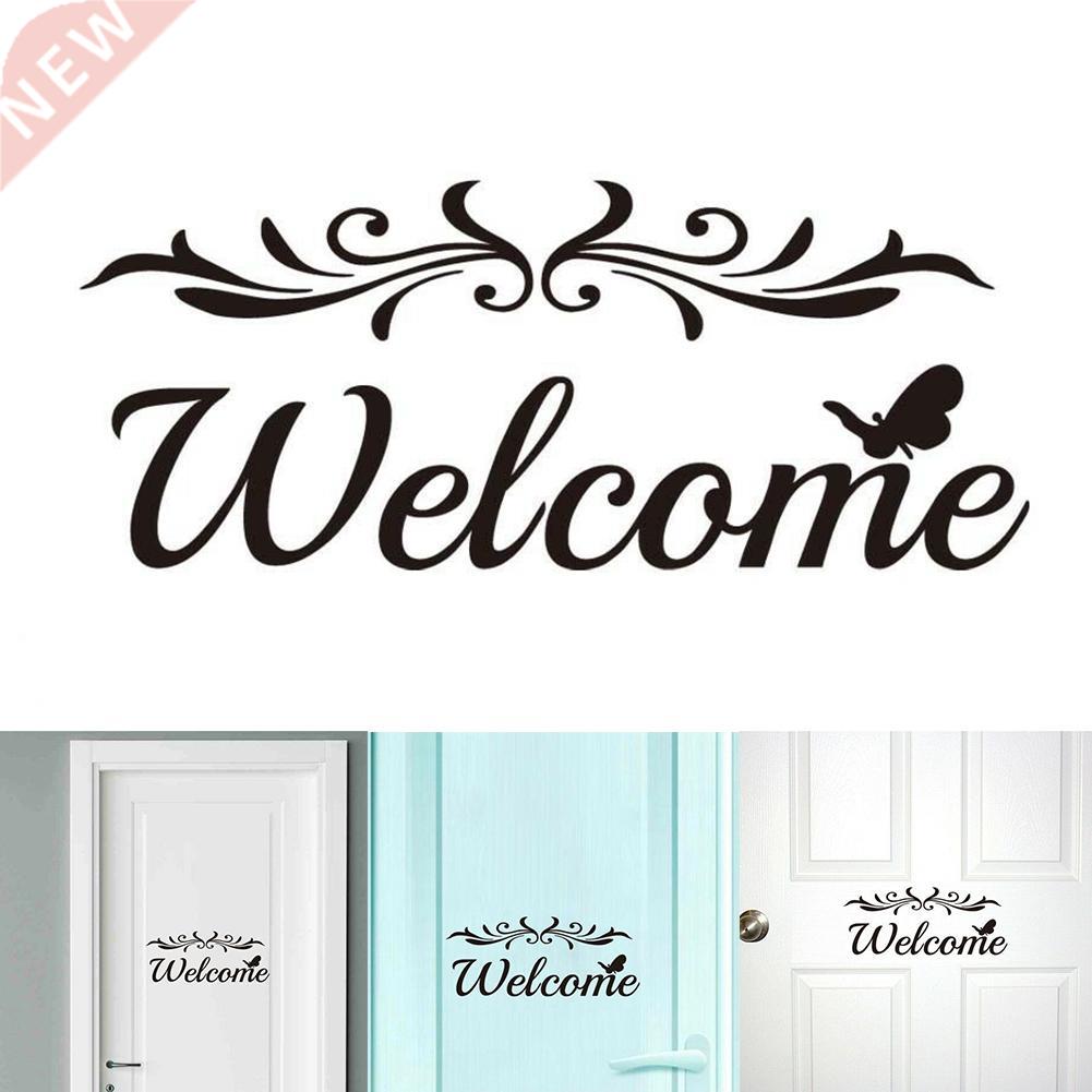 New Welcome Vinyl Wall Decal Home Door Sticker