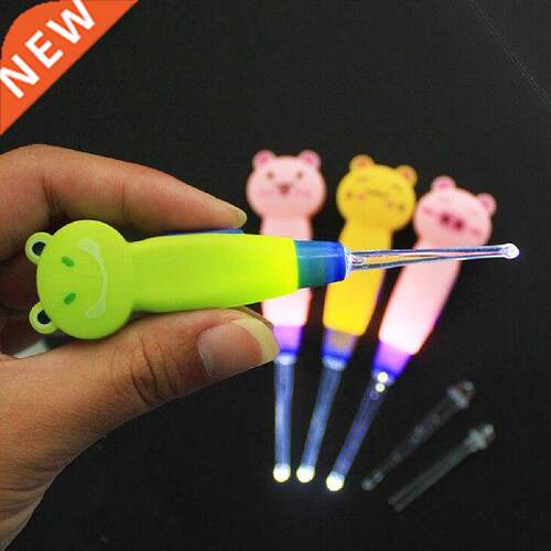 New Earwax With Light Spoon LED Cartoon Baby Care Ears