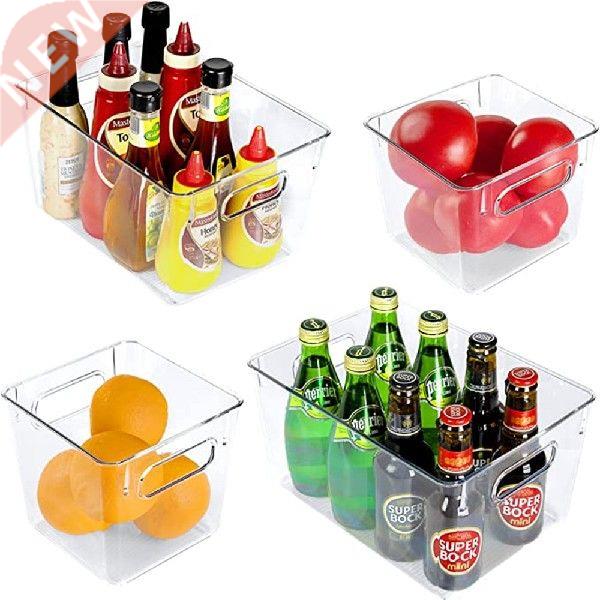 Clear Refrigerator Storage Box Kitchen Drawer Type Fruit