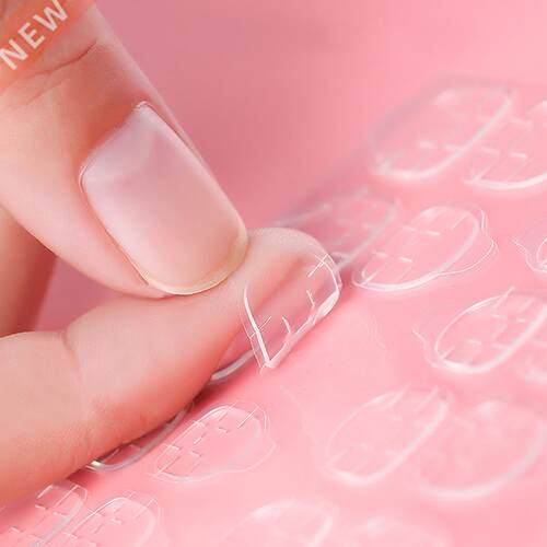 120Pcs/Set Clear Double Sided Fake Art Nails Aesive Tapes