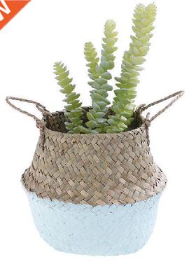 Flower Pot Storage Basket Rattan Straw Basket Seagrasss