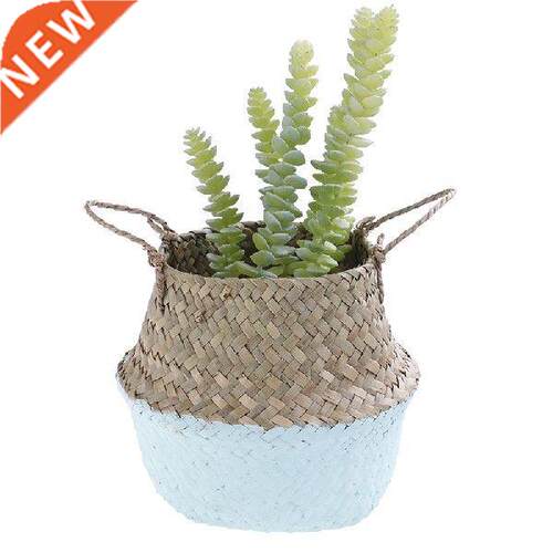 Flower Pot Storage Basket Rattan Straw Basket Seagrasss
