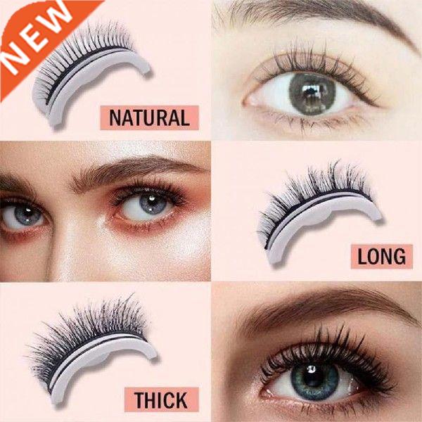 1 Pir 3cm Thick Flse Eyelshes Self-dhesive Glue-free