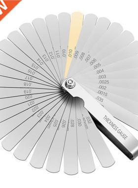 32 Blades Feeler Gauge Metric Imperial Gap Thickness Gage Fi
