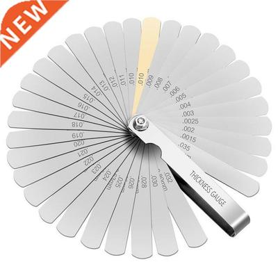 32 Blades Feeler Gauge Metric Imperial Gap Thickness Gage Fi