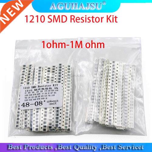 1210 SMD Resistor Kit Assorted Kit 1ohm-1M ohm 5% 33values