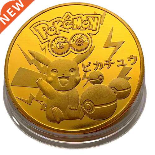 Pokemon Anime Gold Plated Gold Coin Game Commemorative Coin