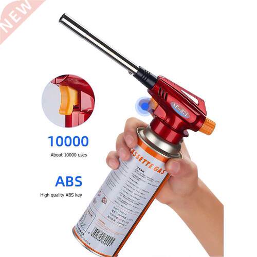 Adjustable Flame Gas Torch Lighter Stainless Steel Durable